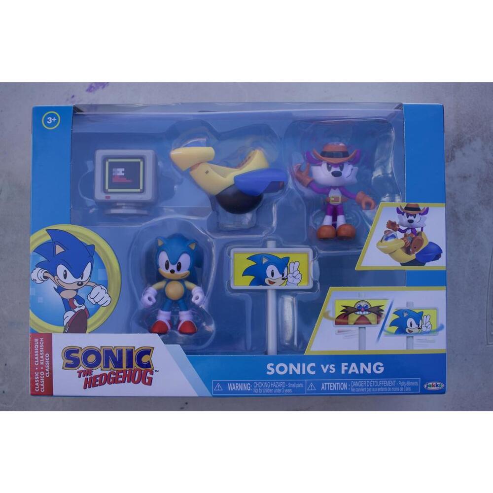 Sonic the Hedgehog Sonic vs Fang Action Figure Set